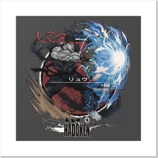 RYU: HADOKEN - BLACK/RED Posters and Art